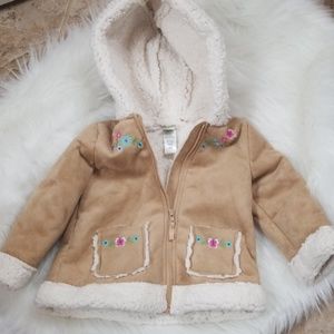 Suede Fleece Lined Coat